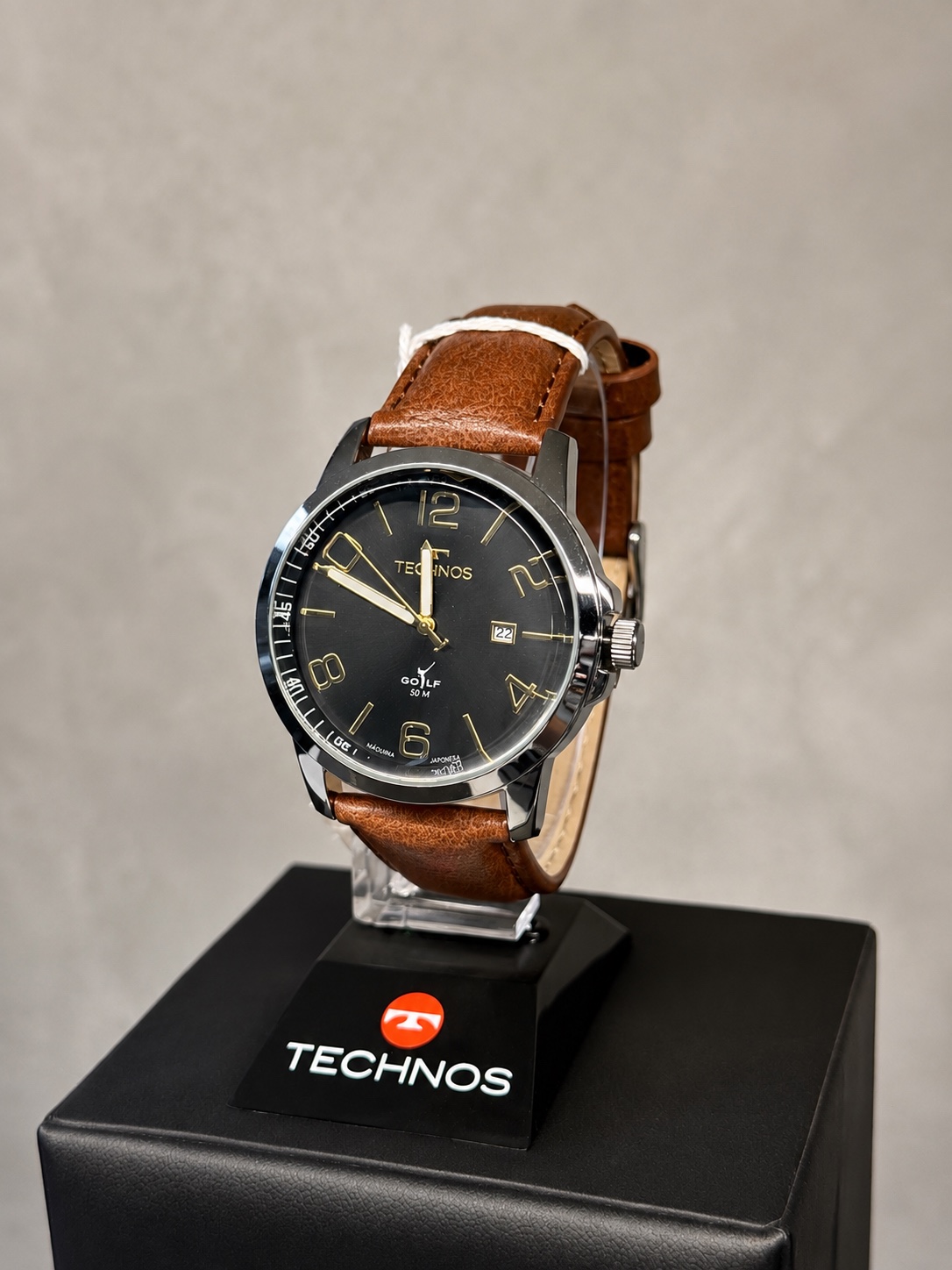 Relógio Technos pulseira couro